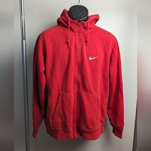 Vintage red Nike zip up hoodie